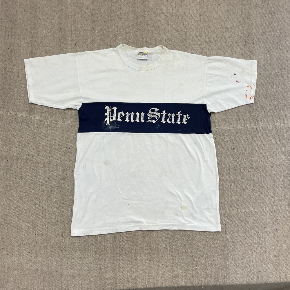 vintage Penn state University shirt mens large white 1990s single stitch